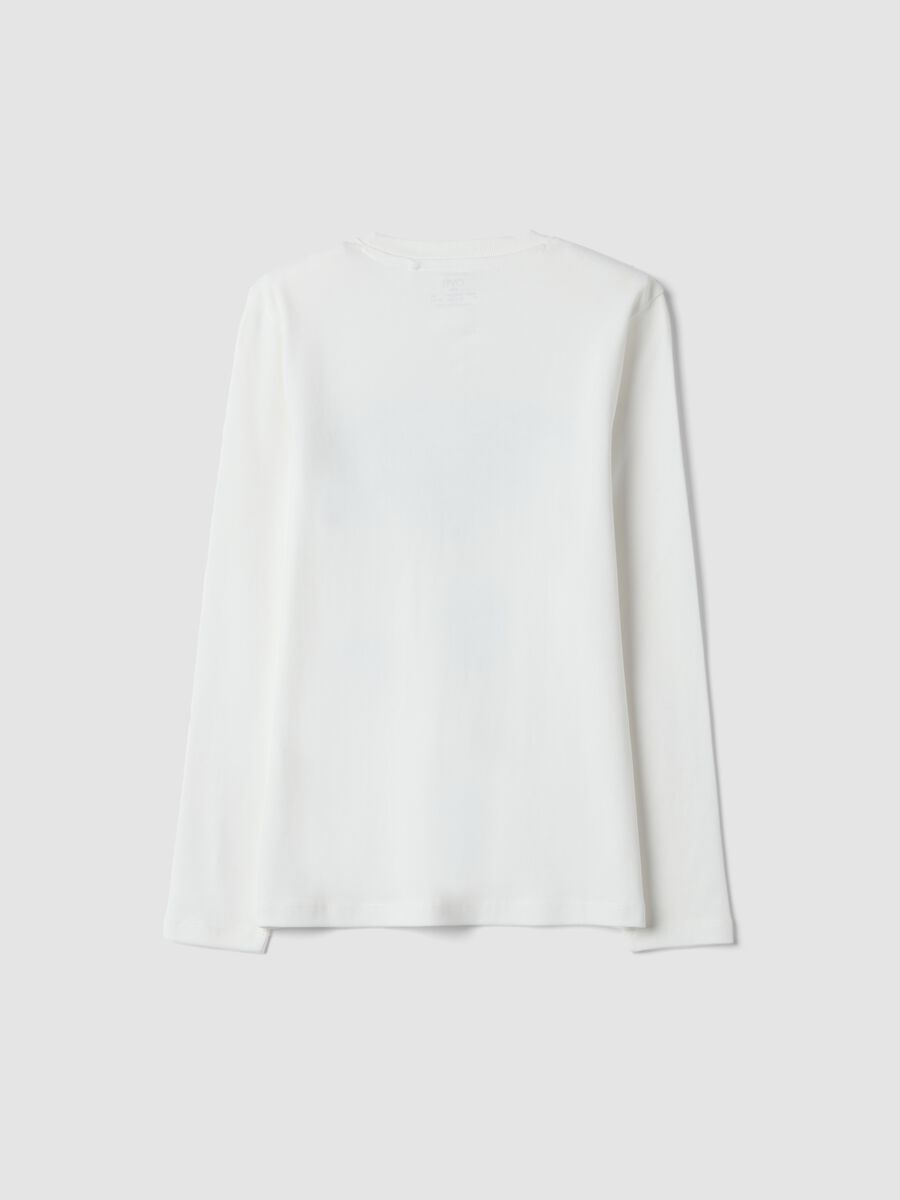 White long-sleeve organic cotton crew-neck T-shirt_2