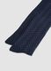 Tripack di calze lunghe blu navy in cotone organico elasticizzato_1