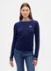 Blue Cotton Blend Jumper_0