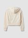 White fitted cotton-blend full-zip hoodie_6