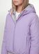 Purple reversible ultralight hooded jacket with zip for girls_1