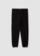 Black joggers in pure organic cotton_0