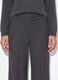 Grey formal stretch-viscose trousers with belt_3