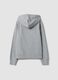 Grey cotton-blend hoodie with crew neck_2