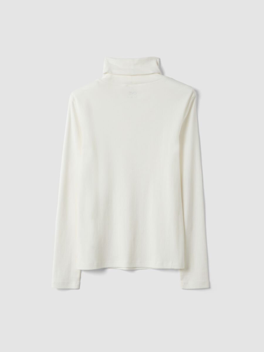 White pure cotton crew-neck T-shirt_6