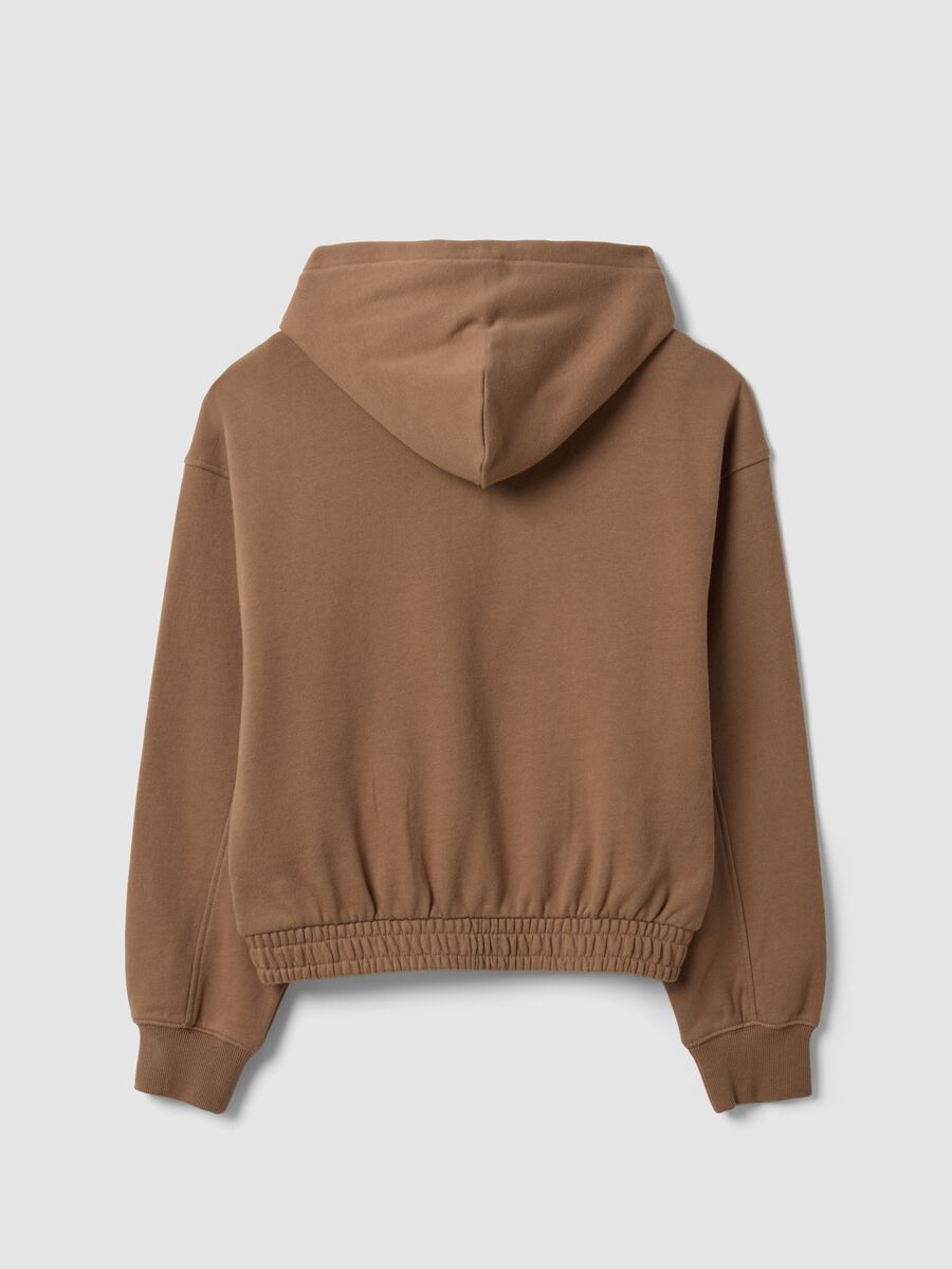 Brown organic cotton hoodie_6