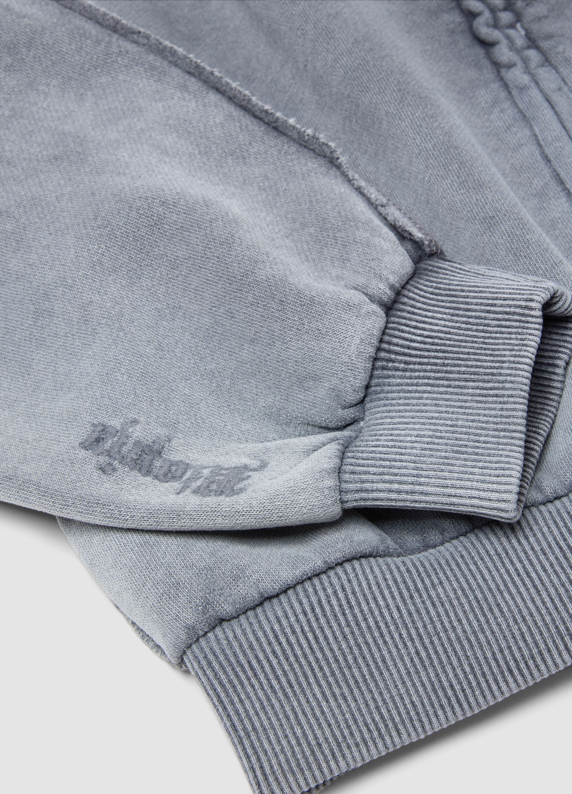 هودي Sunfaded بسحّاب كامل باللون الرمادي Vintage Grey