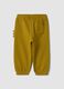 Pantaloni jogger verdi in puro cotone con tasche_1