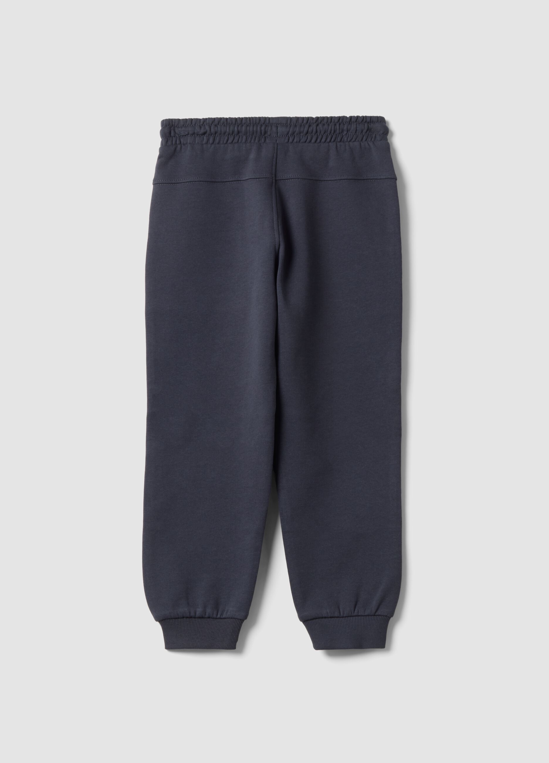Pantaloni jogger grigi in puro cotone con stampa Batman