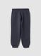 Pantaloni jogger grigi in puro cotone con stampa Batman_1