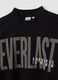 Black cotton-blend sweatshirt with front logo_5