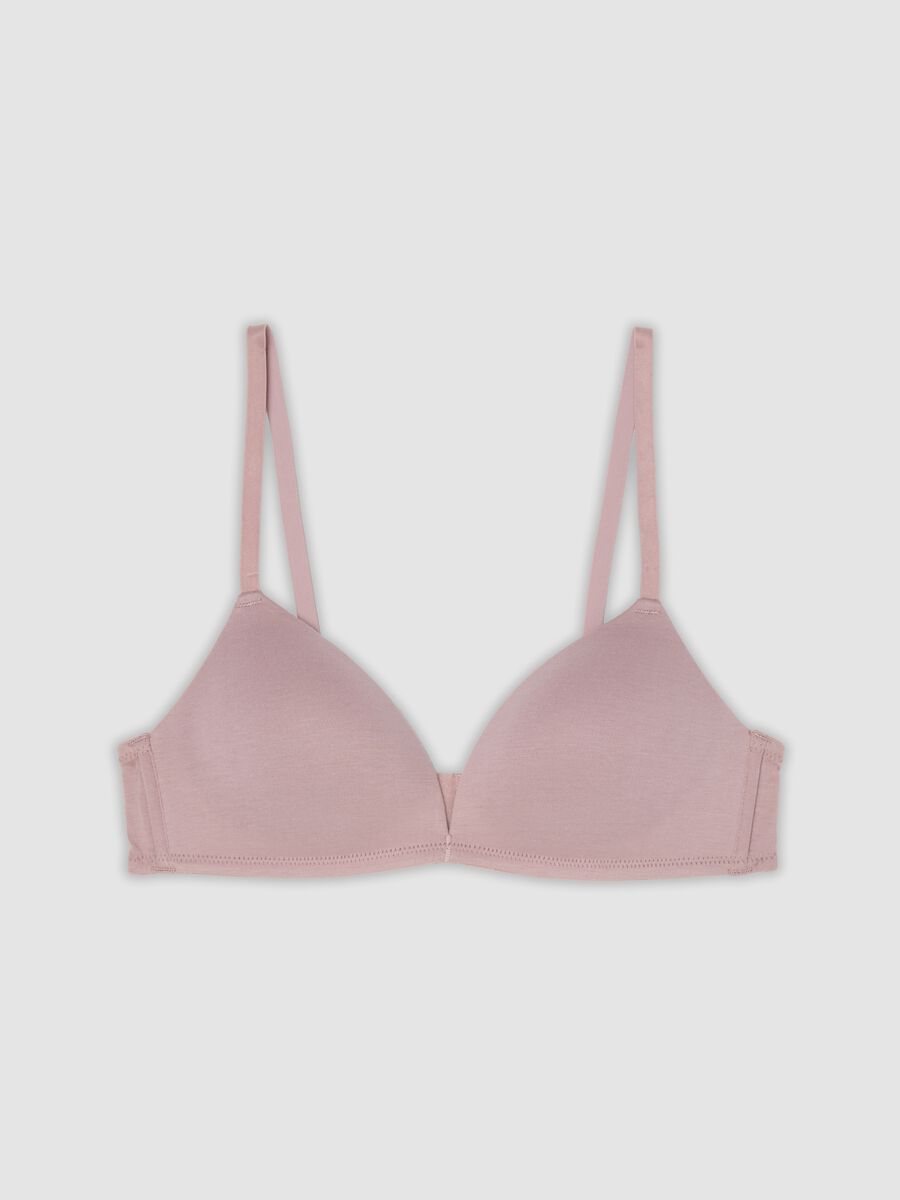 Purple padded organic cotton bra_4