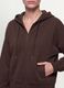 Felpa marrone in modal elasticizzato con cappuccio regular fit_2