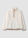 White half-zip pyjama sweatshirt, regular fit_0