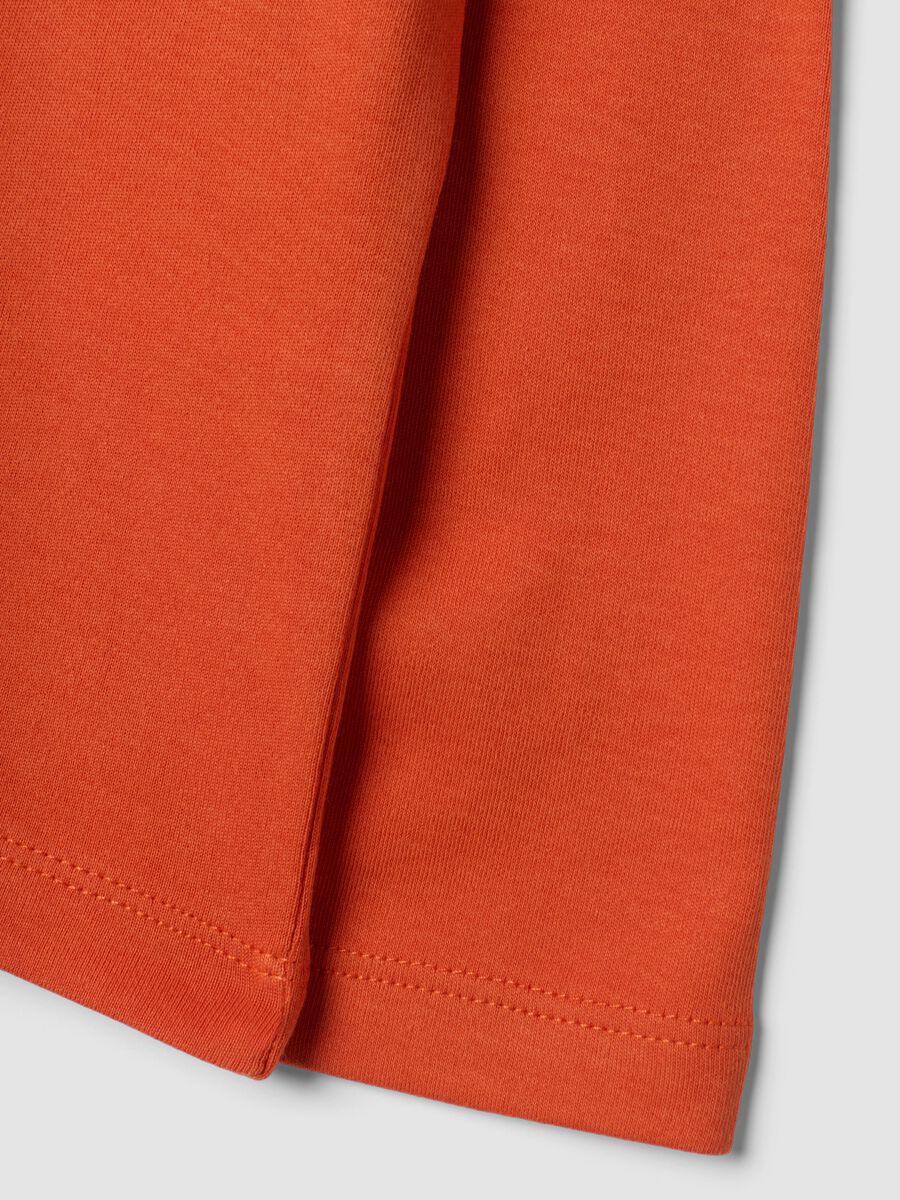 Orange organic cotton polo-neck jumper_3