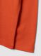 Maglia arancione in puro cotone organico con dolcevita_3