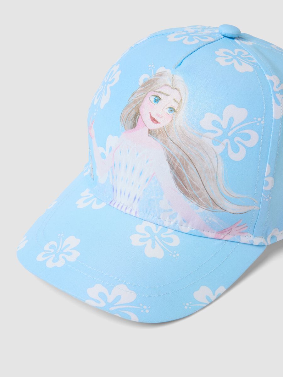 Girls' Blue Baseball Cap with Frozen Print_1