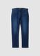 Jeans denim blu in cotone elasticizzato regular fit_0