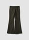 Green slim-fit stretch viscose trousers_2