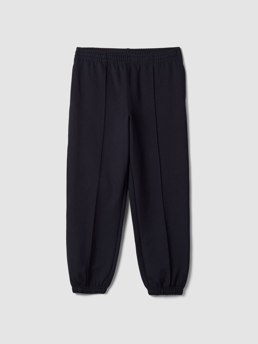 Men&rsquo;s midnight blue relaxed-fit stretch joggers_3