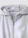 Girls&rsquo; grey hooded rain jacket with zip_6