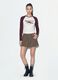 T-shirt bianca in cotone elasticizzato girocollo_0