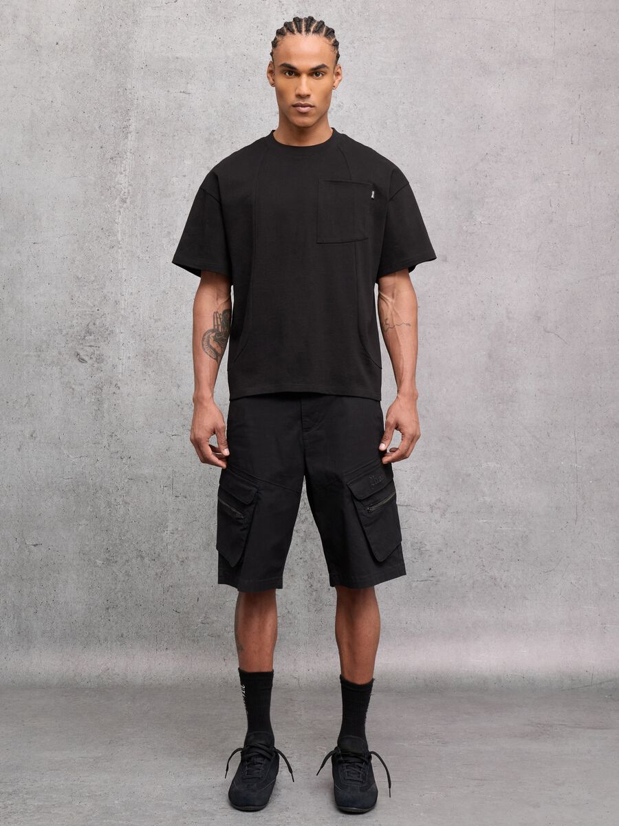 Black Cargo Shorts_1