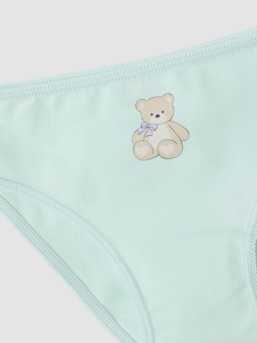 Pack of five multicolour organic stretch cotton briefs_2