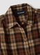Brown checked shirt with classic collar_1