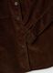 Camicia marrone scuro in puro cotone a coste_1