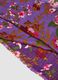 Foulard viola in misto lana con fantasia floreale_1