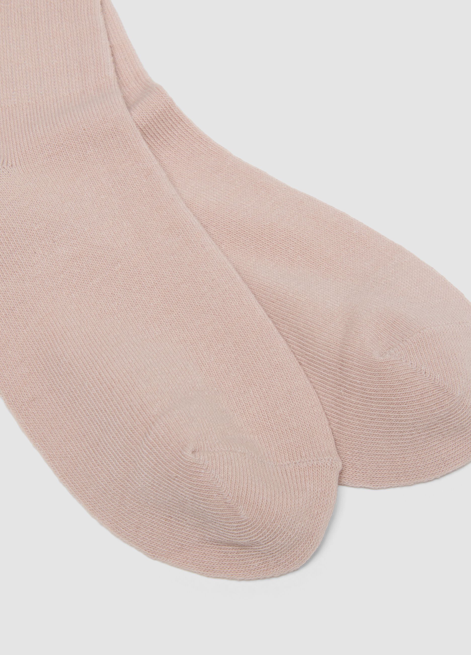 Calzini rosa in cotone organico elasticizzato