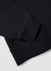 Black crew-neck sweatshirt in pure organic cotton_2