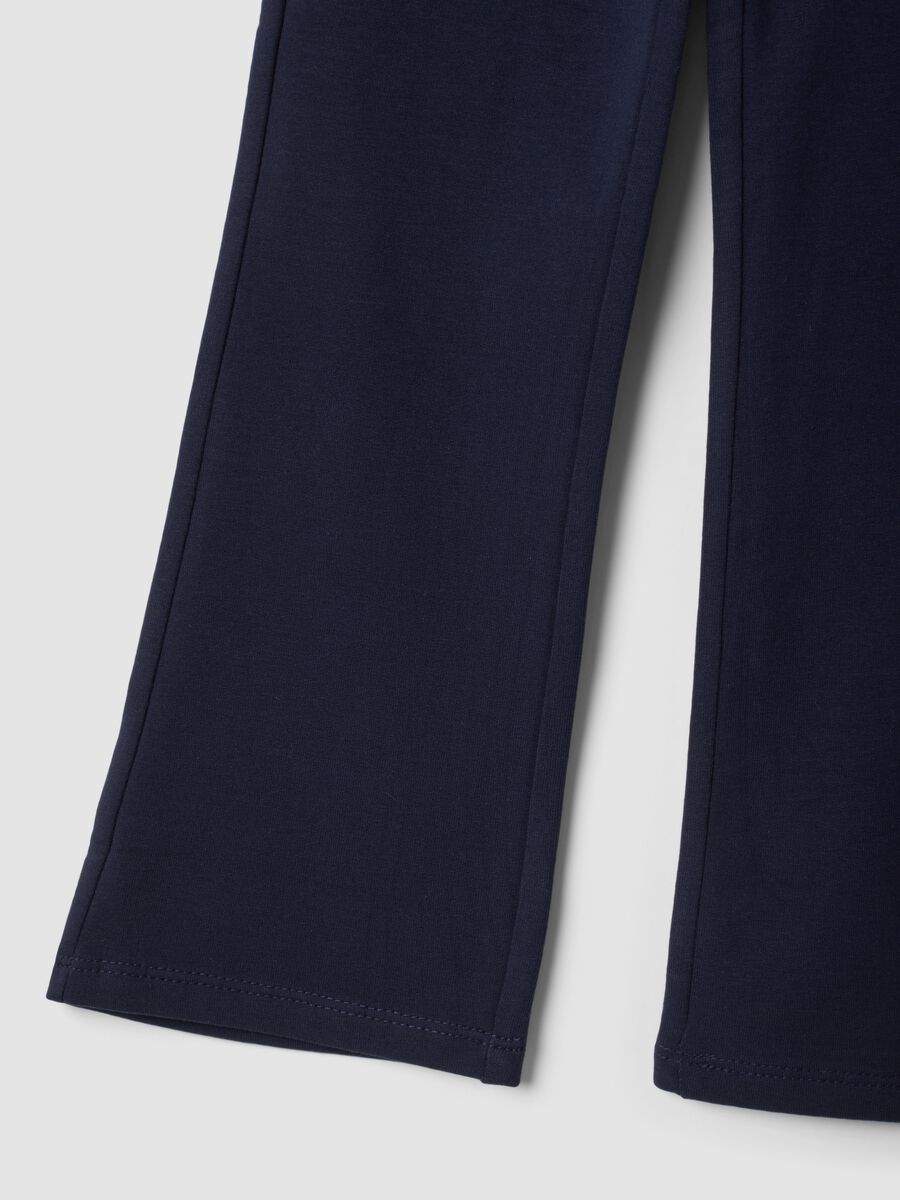 Blue stretch organic cotton leggings_3
