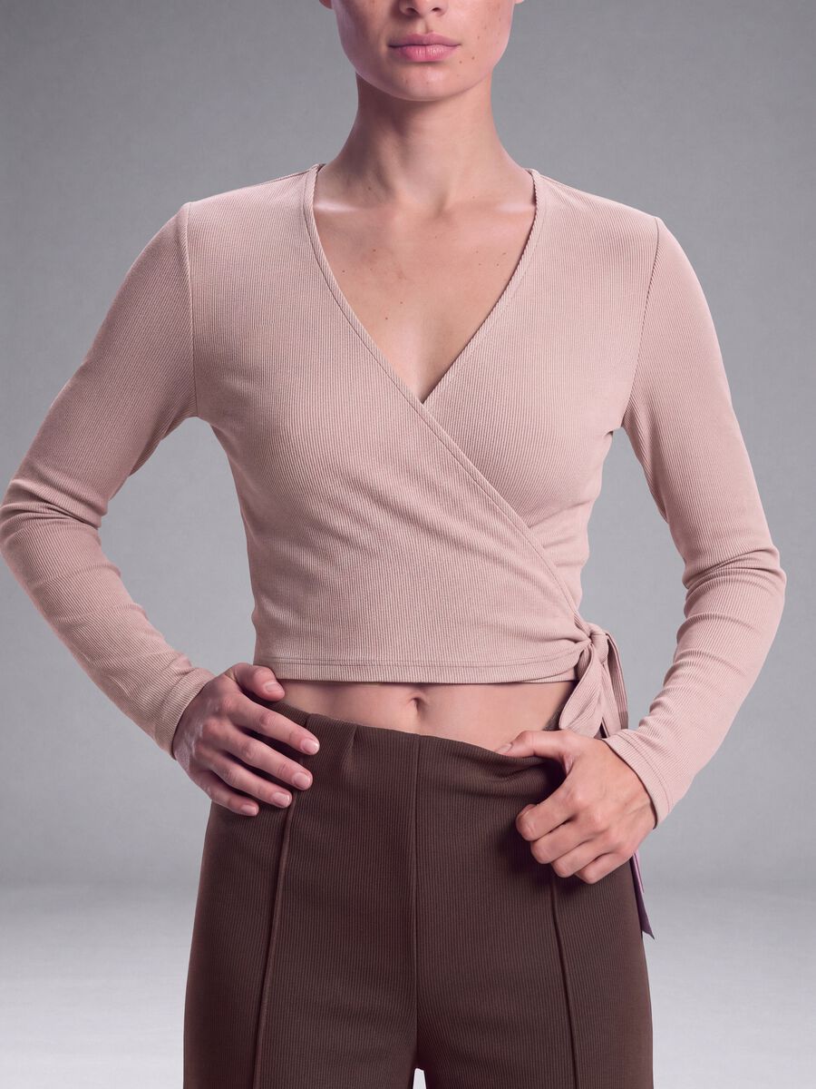 Brown stretch-modal wide-leg trousers ALTAVIA STUDIO_3