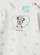 Tutina bianca in puro cotone organico con stampa Minnie_2