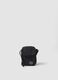 Black crossbody bag with zip closure and adjustable strap_0