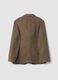 Blazer cammello in misto lana a spina di pesce_2