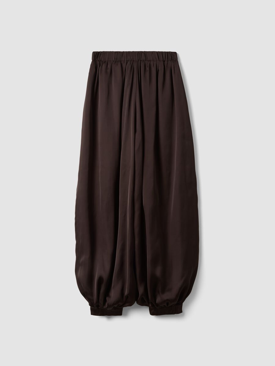 Brown baggy-fit trousers with elasticated cuffs_6