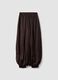 Brown baggy-fit trousers with elasticated hems_6