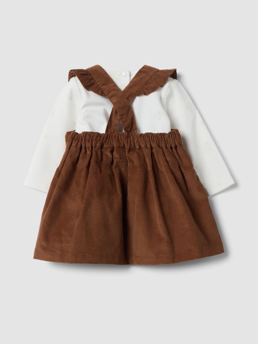 White pure organic cotton set with Winnie the Pooh print_1