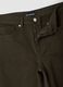 Brown wide-leg jeans in pure cotton_1