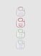 Pack of four multicolour organic cotton-blend baby bibs_0