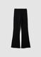 Leggings neri flare in cotone elasticizzato_2