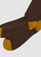 Brown long socks in stretch cotton_2