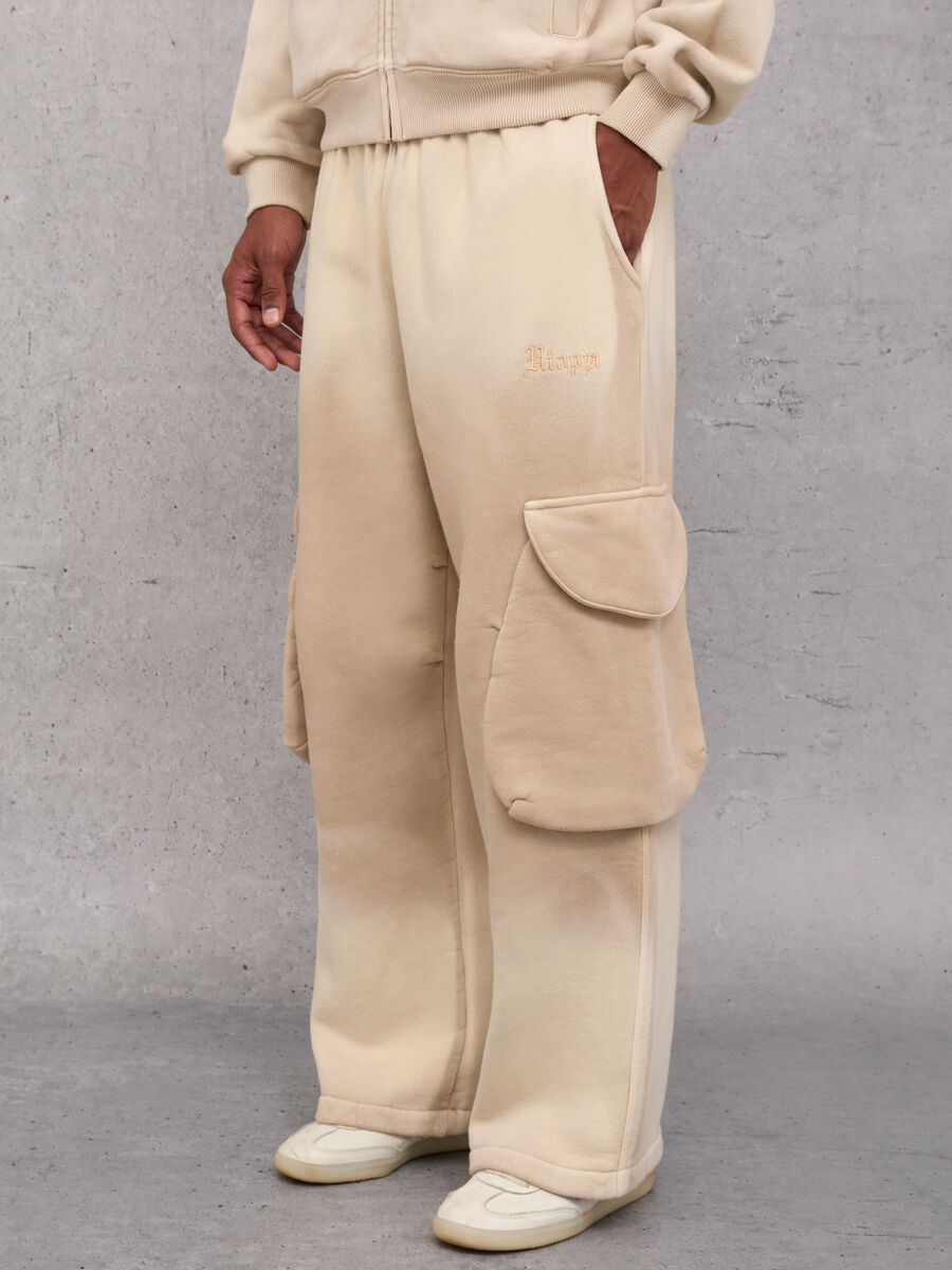 Sunfaded Cargo Sweatpants Vintage Sand_2