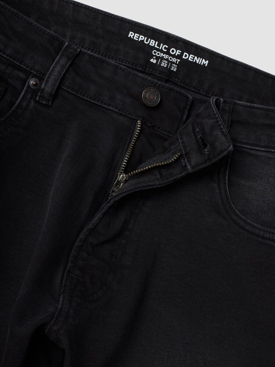 Black stretch cotton comfort-fit jeans_6