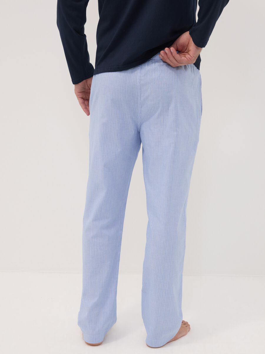 Light blue pure organic cotton pyjama trousers_3