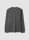 T-shirt grigia in puro cotone girocollo regular fit_2