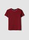 Red pure cotton short sleeve T-shirt regular fit_4
